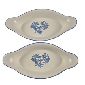 Vintage Pfaltzgraff Yorktowne 22 Oz Au Gratin Dishes #270 Set of 2 USA